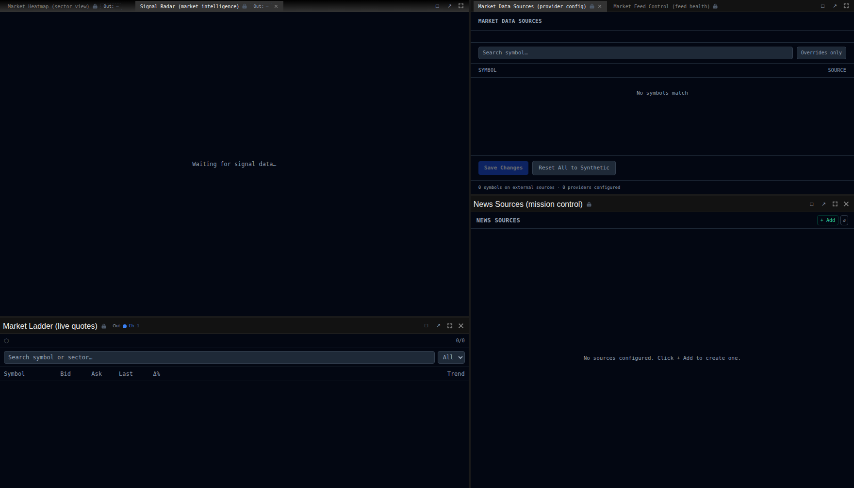 Signal Radar (market intelligence) screenshot