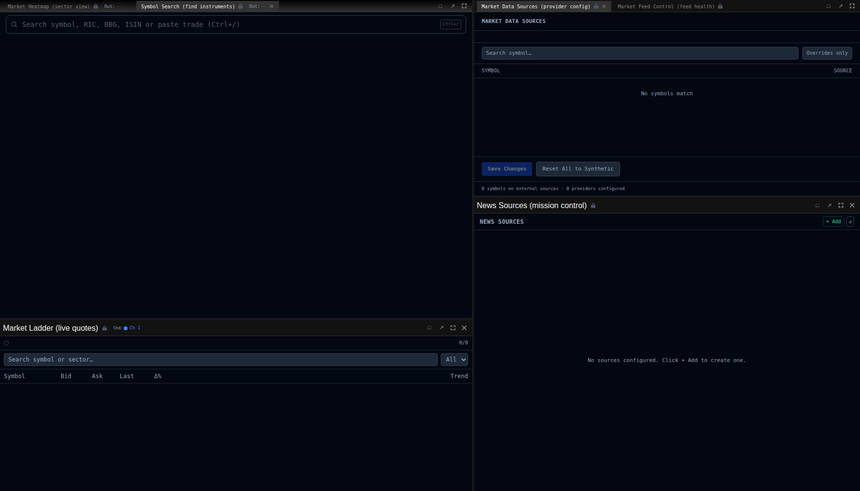 Symbol Search (find instruments) screenshot